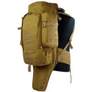 Рюкзак Tactical Full Gear Rifle Combo 62х25х16cm + 90х20х16cm, черный (006BK)